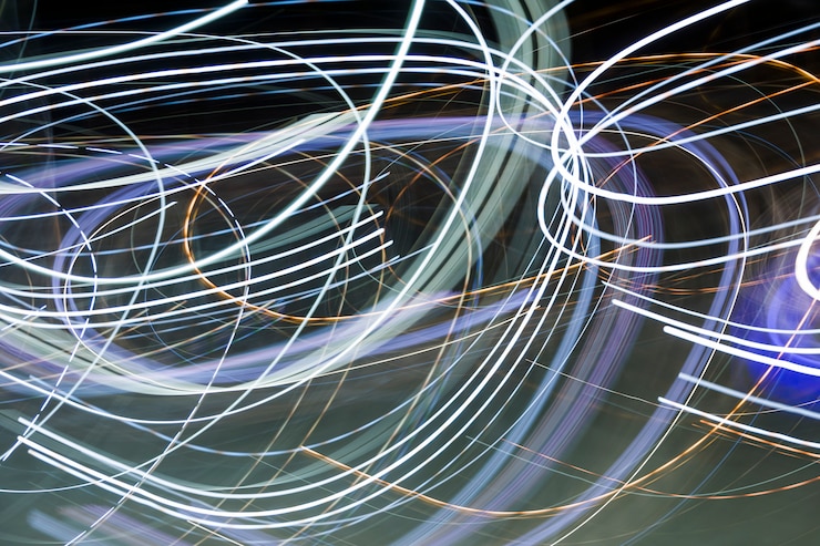 Foto gratuito luces nocturnas borrosas