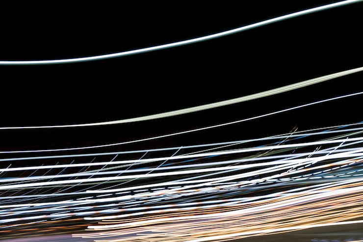 Foto gratuito luces nocturnas borrosas
