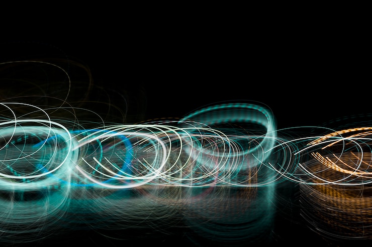 Foto gratuito luces nocturnas borrosas