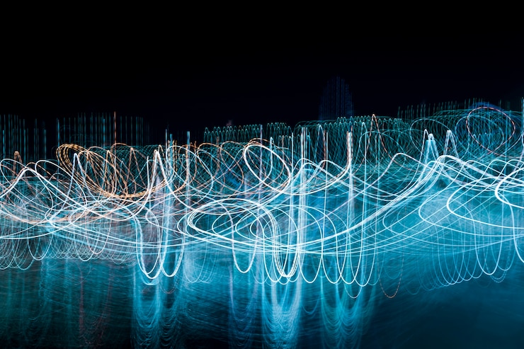 Foto gratuito luces nocturnas borrosas