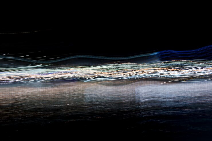 Foto gratuito luces nocturnas borrosas