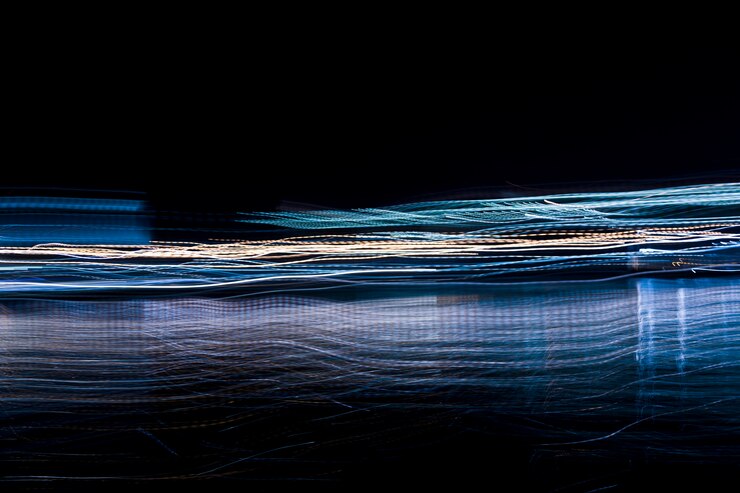Foto gratuito luces nocturnas borrosas
