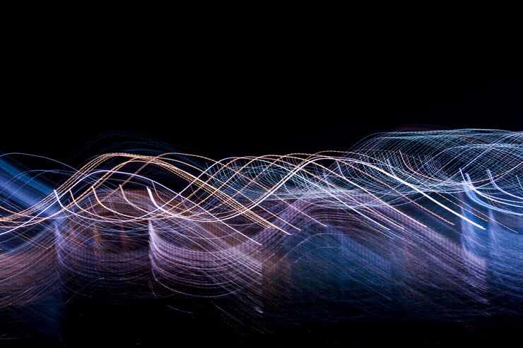 Foto gratuito luces nocturnas borrosas