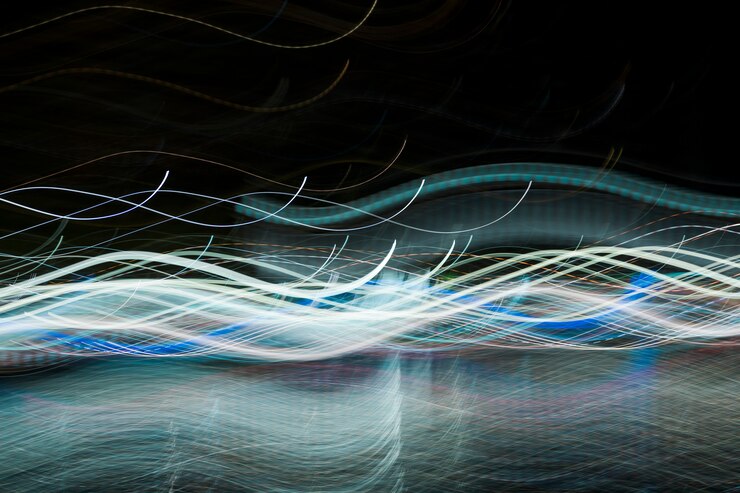 Foto gratuito luces nocturnas borrosas
