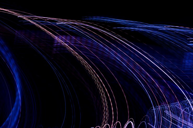 Foto gratuito luces nocturnas borrosas