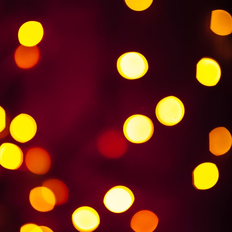 Foto gratuito luces de primer plano en rojo