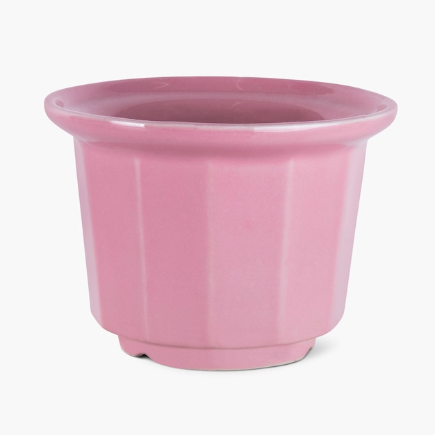 Maceta rosa para decoración del hogar.