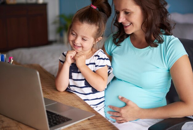 Madre e hijo pasaron tiempo juntos