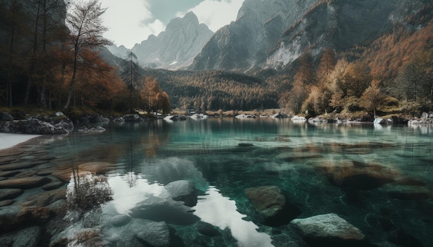 Foto gratuita majestuosa cordillera en asturias belleza natural generada por ia