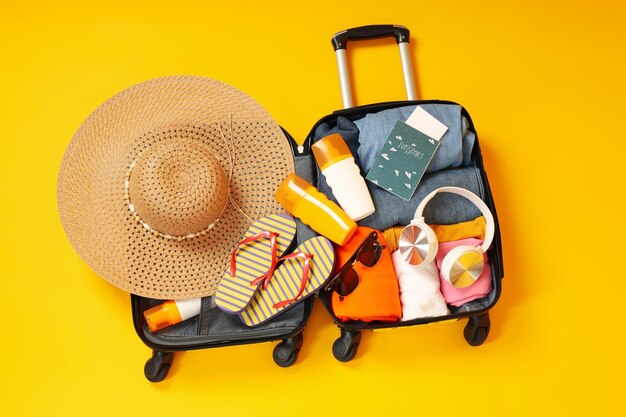 Maleta equipaje equipaje para viajes de verano y vacaciones