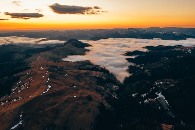 Mañana en la montaña.