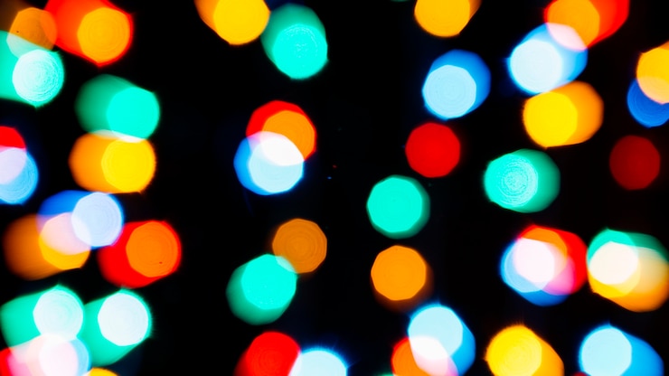 Foto gratuito manchas de luces desenfocadas