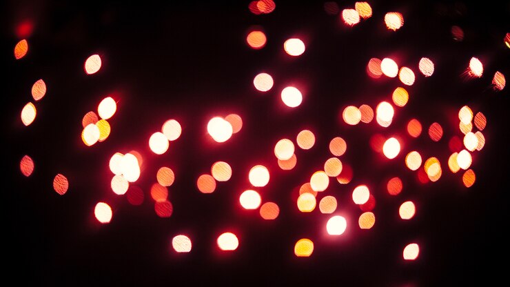 Foto gratuito manchas rojas de luces
