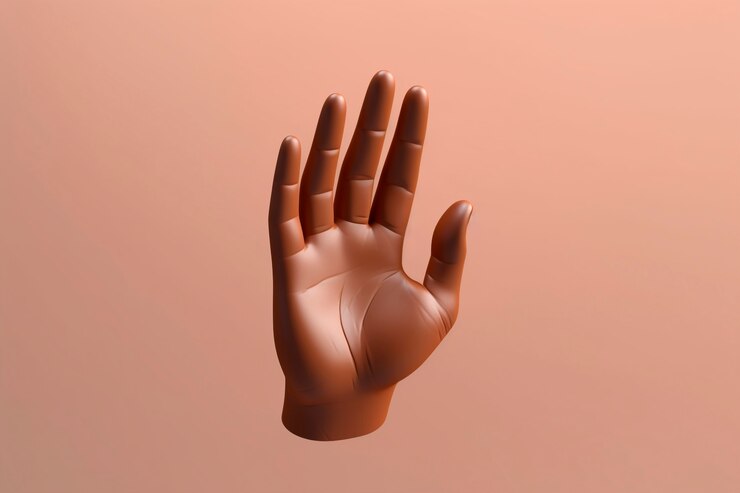 Foto gratuito mano humana en estudio