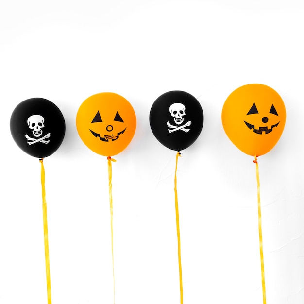 Foto gratuita manojo de globos de halloween