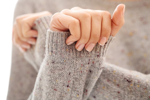 Manos femeninas. Concepto de manicura