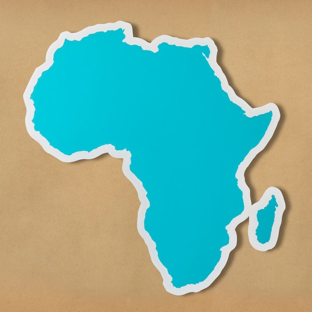 Foto gratuita mapa en blanco gratuito de áfrica