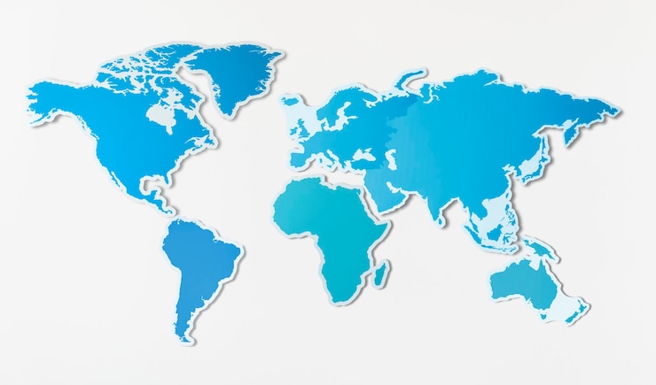 Foto gratuito mapa en blanco gratuito de asia