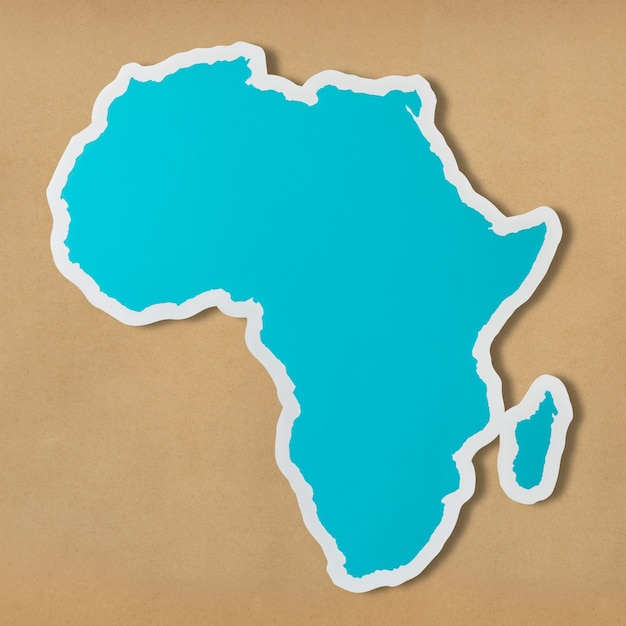 Mapa en blanco gratuito de África