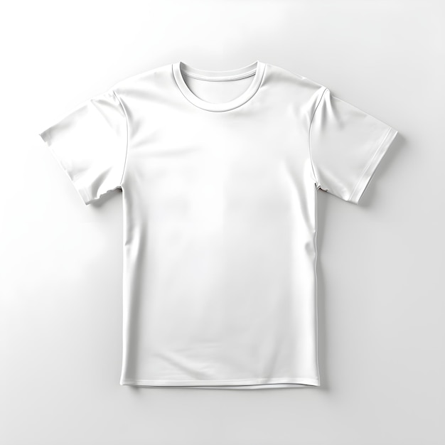 Foto gratuita maqueta de camiseta blanca en blanco sobre fondo gris