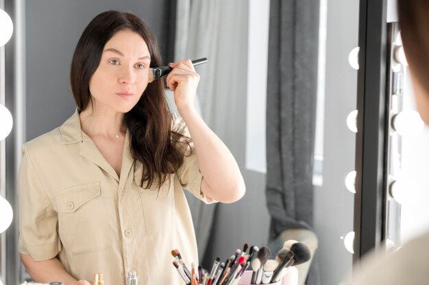 Foto gratuita maquillaje de mujer