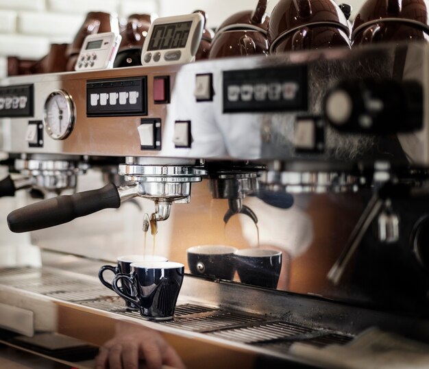 Una máquina de café