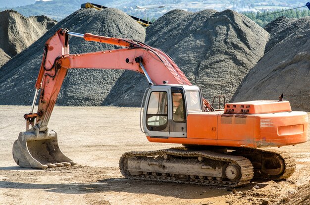 Máquina de construcción de excavadoras