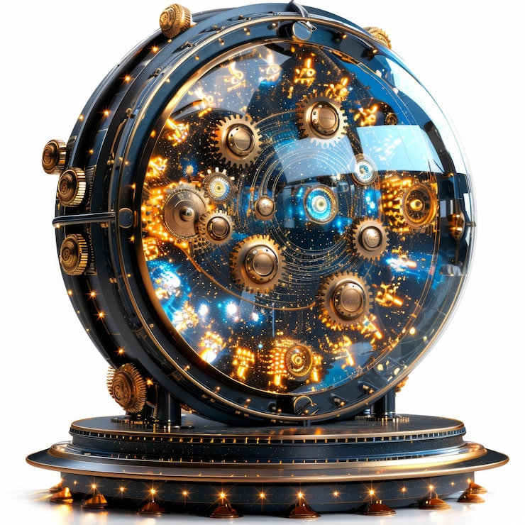 Foto gratuito la máquina del tiempo futurista