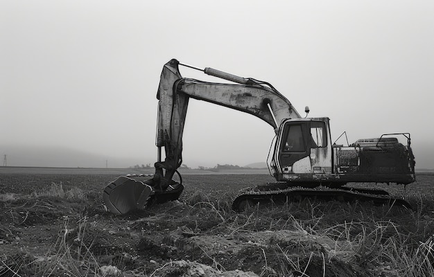 Maquinaria pesada utilizada en la industria de la construcción y la ingeniería