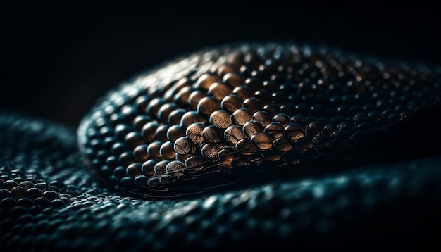 Foto gratuita marcas de animales en piel de reptil hermoso diseño de serpiente generado por ia