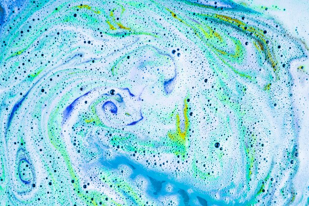 Marco completo de color mezcla baño bomba fondo