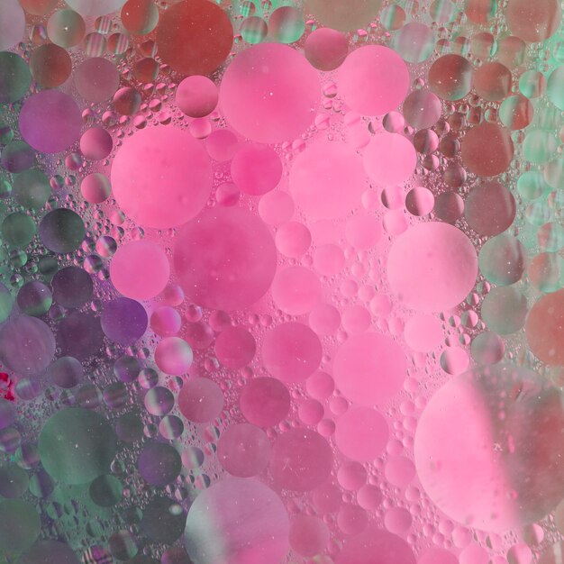 Marco completo de fondo burbujas coloridas