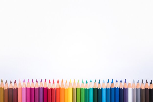 Marco de lápices de colores