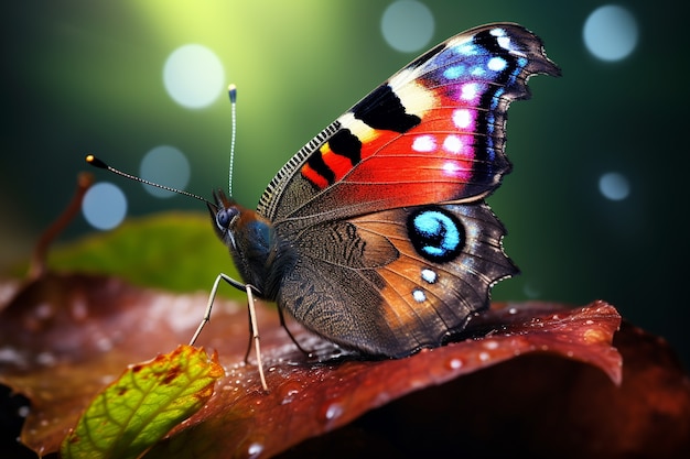 Foto gratuita mariposa en la planta