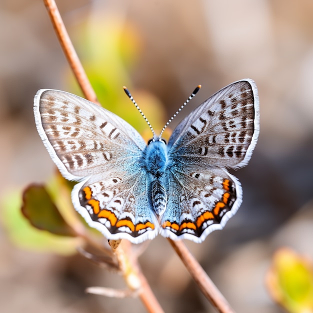 Foto gratuita mariposa en la rama