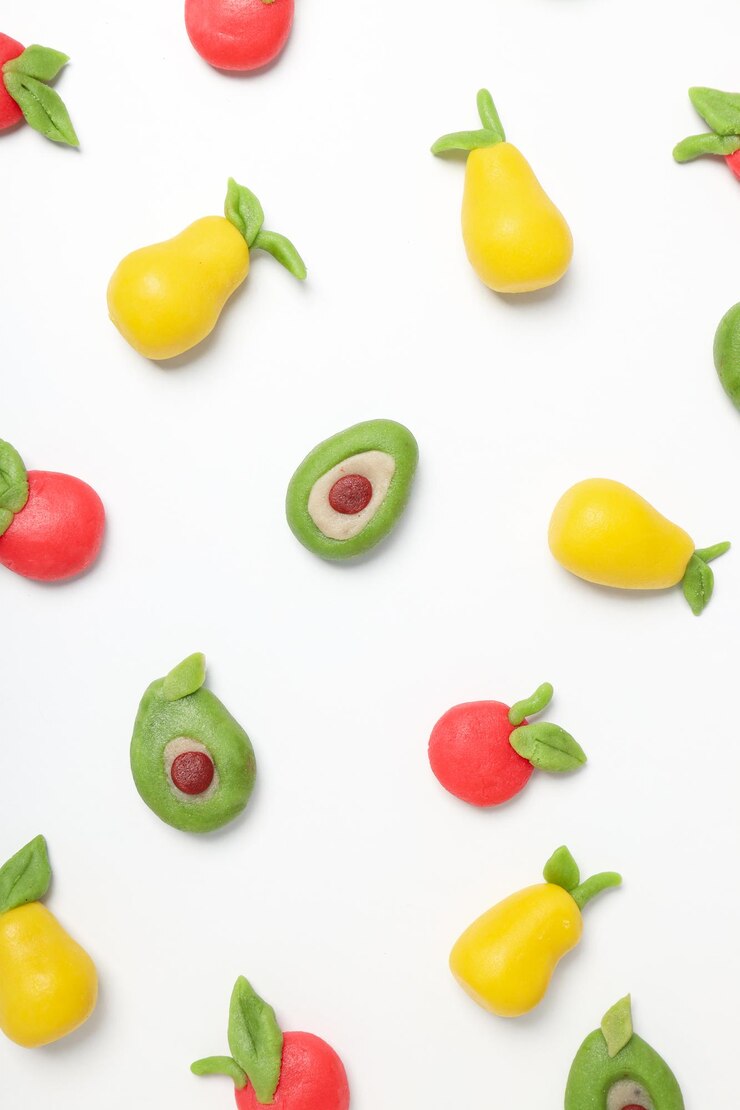 Foto gratuito marzipan concepto de comida dulce sabrosa y deliciosa