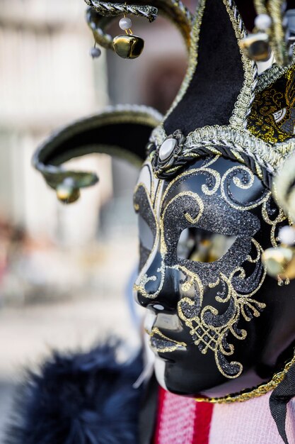 Máscara elegante del carnaval de venecia