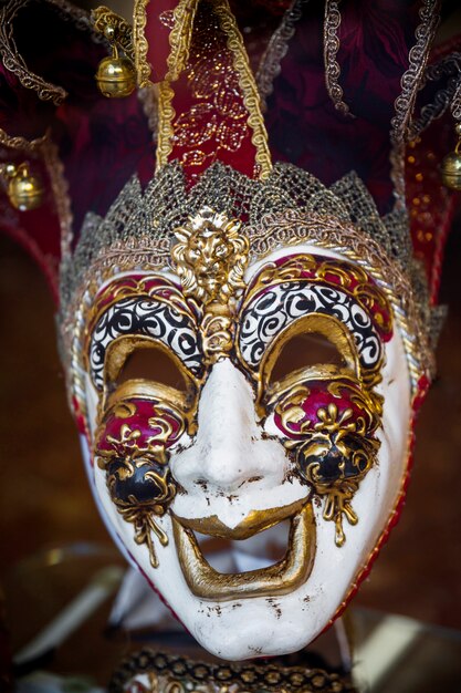 Máscara elegante del carnaval de venecia