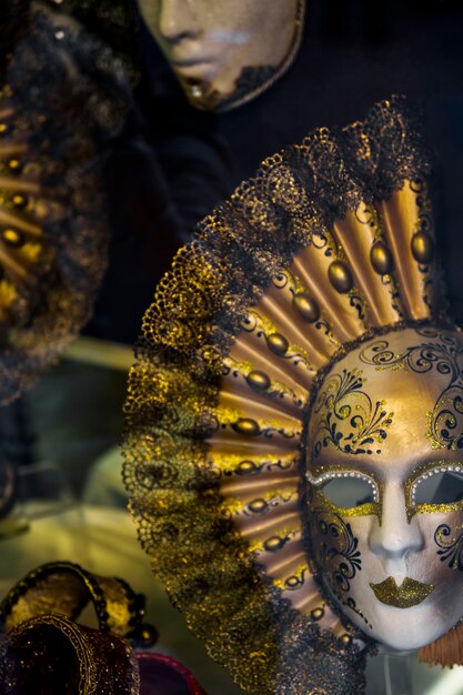 Máscara elegante del carnaval de venecia