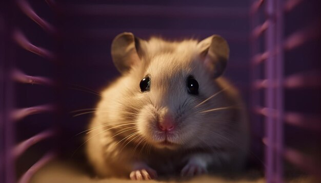 Foto gratuita mascotas roedoras esponjosas lindas y curiosas generadas por ia