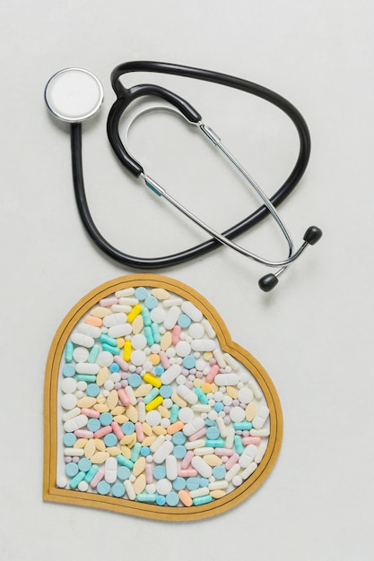 Material médico y pastillas
