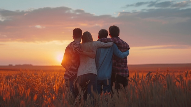 Foto gratuita mediano disparó a la gente en una relación abierta