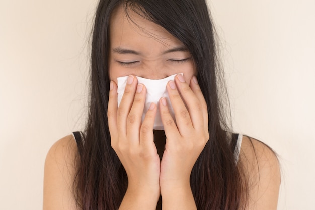 Foto gratuita médica de la salud del tejido blanco alergia