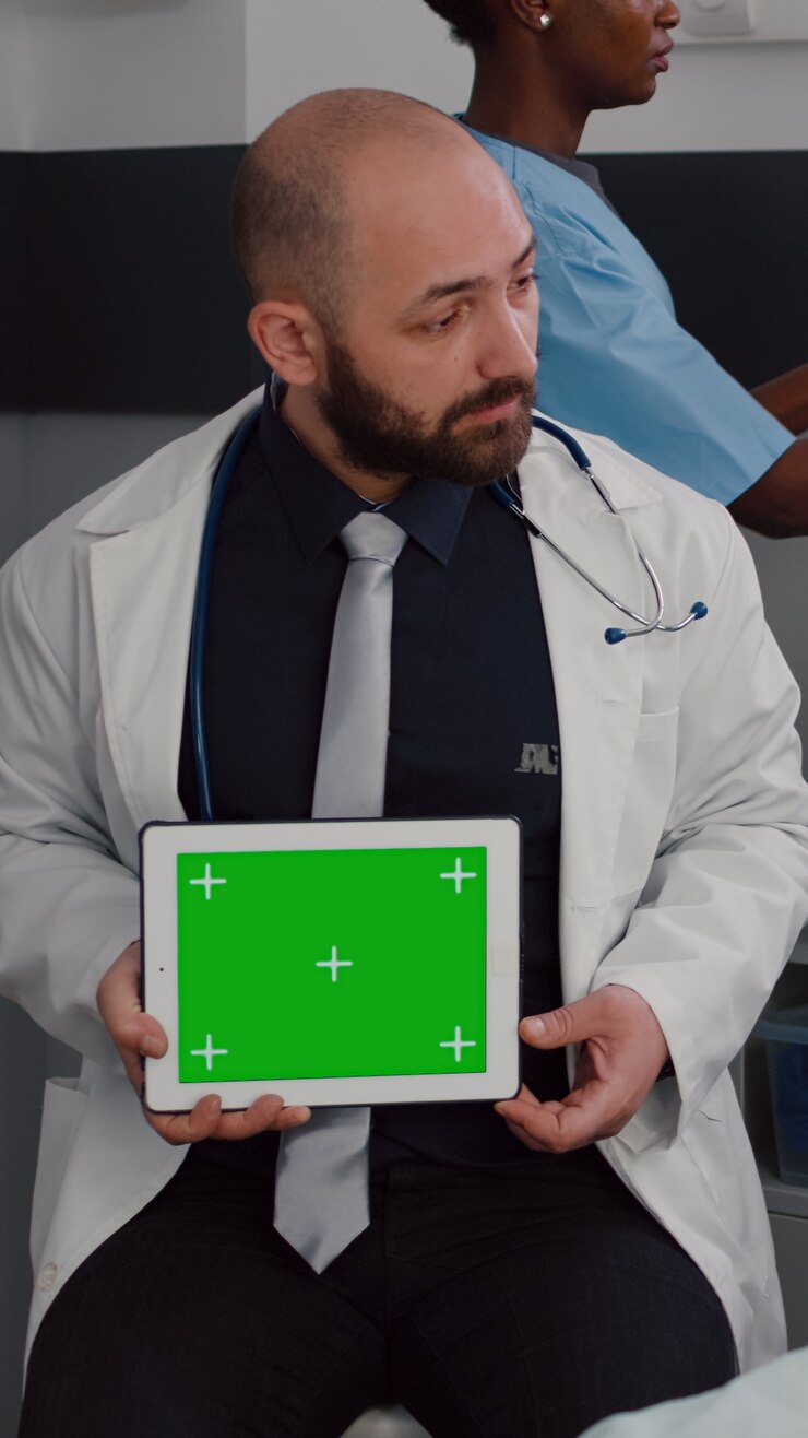 Foto gratuito médico consultor médico paciente enfermo durante la cita médica en la sala del hospital