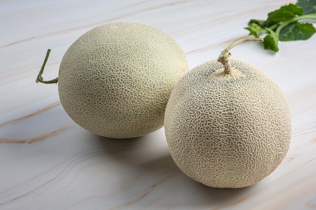 Melón japonés o melón, melón, fruta de temporada, concepto de salud.