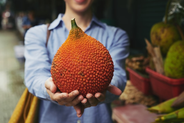 Melón rojo exótico