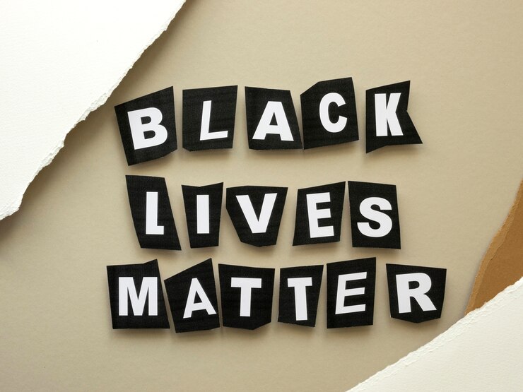 Foto gratuito mensaje de la importancia de las vidas negras