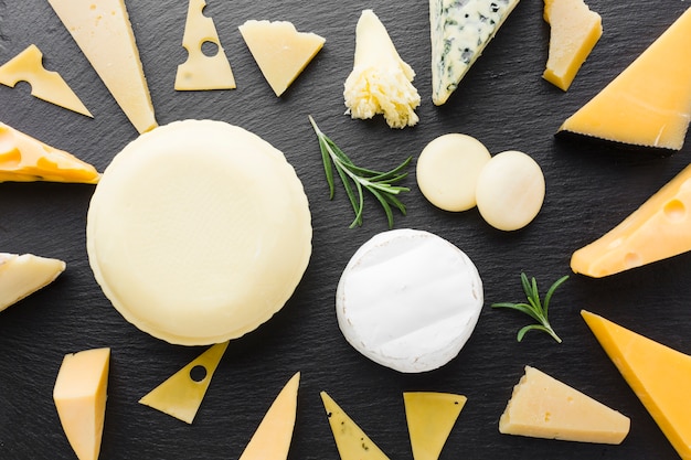 Mezcla plana de queso gourmet