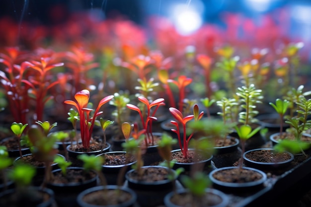 Foto gratuita micro plantas que crecen de cerca nutriciones saludables detalladas