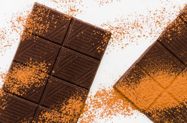 Migas De Cacao Sobre Chocolate